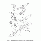 Схема узла: Выхлопная система Yamaha XVS650 V-Star Classic