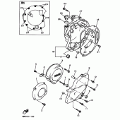 Схема вузла: Кришка картера1 Yamaha XJ400 Diversion (S-TYPE)