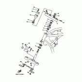 Схема вузла: Рульовий механізм Yamaha XVS1100 V-Star Silverado