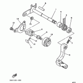 Схема узла: Вал переключения Yamaha YZ250 YZ250