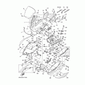Схема вузла: Облицювальні елементи 1 Yamaha TDM900