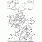 Схема узла: Картер двигателя Yamaha XVS650 V-Star Classic