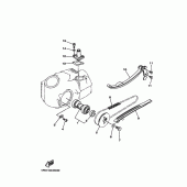 Схема вузла: Розподільний вал та Ланцюг ГРМ Yamaha TTR50 TT-R50