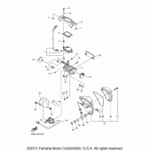 Схема узла: Задний фонарь (Стоп-сигнал) Yamaha XVS1300 V-Star Tourer