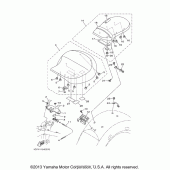 Схема узла: Сиденье Yamaha XV1900 Roadliner S