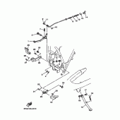 Схема узла: Подножки и Подставка Yamaha TTR225 TT-R225