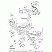 Схема узла: Боковая крышка Yamaha XVZ1300 Venture Royale
