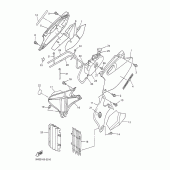 Схема вузла: Бічна кришка Yamaha WR400F