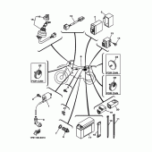 Схема вузла: Електроустаткування 1 Yamaha TTR50 TT-R50