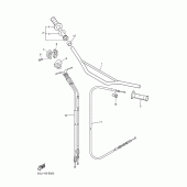 Схема вузла: Кермо та Тросики Yamaha YZ250 YZ250F