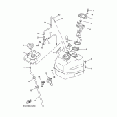 Схема вузла: Паливний бак Yamaha XP500 T-MAX