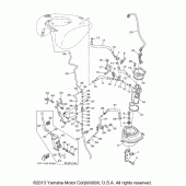Схема узла: Топливный бак (2) Yamaha XV1900 Roadliner S