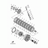 Схема вузла: Зчеплення Yamaha FZ10/MTN1000 MT-10 SP