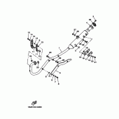 Схема вузла: Вихлопна система Yamaha TTR125 TT-R125