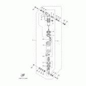 Схема вузла: Задня підвіска Yamaha YZ250 YZ250
