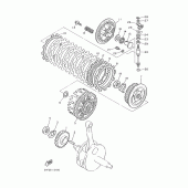 Схема вузла: Сцепление Yamaha XT600 XT600