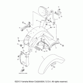 Схема узла: Крыло Yamaha XV1700 Road Star Silverado