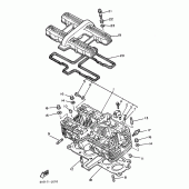 Схема узла: Головка цилиндра Yamaha XJ900 Diversion