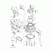 Схема вузла: Головка циліндра Yamaha YZ250 YZ250
