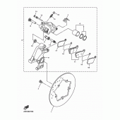 Схема вузла: Задня гальмівна опора Yamaha YZF-R1 R1M