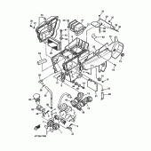 Схема вузла: Впускна система 2 Yamaha XT600 XT600