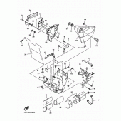 Схема вузла: Бічна кришка Yamaha XVS950 XV950