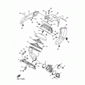 Схема узла: Впускная система Yamaha YZ250 YZ250F