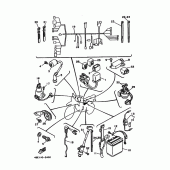 Схема вузла: Електроустаткування 1 Yamaha XT225 XT225