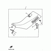 Схема вузла: Сидіння Yamaha YZ125