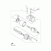 Схема вузла: Електричний стартер Yamaha YZF-R6/ YZF600 R6