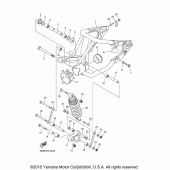 Схема узла: Задний рычаг и Подвеска Yamaha XVS1100 V-Star Classic