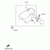Схема узла: Опция (SEAT) Yamaha XV250 Virago