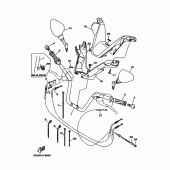 Схема вузла: Дзеркала та тросики2 5sj1,4,c,e Yamaha YP250 Majesty