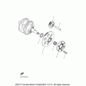 Схема узла: Привод стартера Yamaha XV250 V-Star