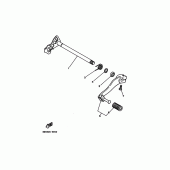 Схема вузла: Вал перемикання Yamaha WR200R