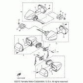 Схема вузла: Поворотники Yamaha YZF600R Thundercat