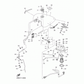 Схема вузла: Паливний бак Yamaha XVS1300 V-Star Classic