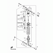Схема вузла: Задня підвіска Yamaha WR450F
