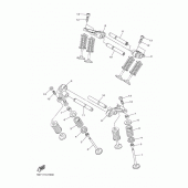 Схема вузла: Клапан Yamaha XVS950 XV950 Racer