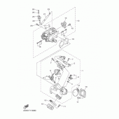 Схема вузла: Впускна система 1 Yamaha XVS950 XV950 R-Spec