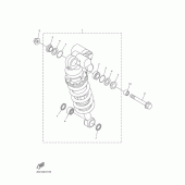 Схема узла: Задняя подвеска Yamaha YZF-R1 R1M