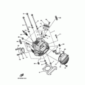 Схема вузла: Головка циліндра Yamaha TW200