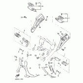 Схема узла: Подножки и Подставка Yamaha XJ900 Diversion