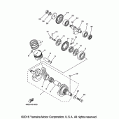 Схема вузла: Колінчастий вал та Поршень Yamaha TTR230 TT-R230