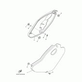 Схема вузла: Бічна кришка Yamaha TTR125 TT-R125