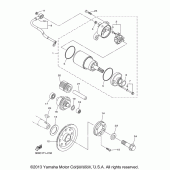 Схема вузла: Привід стартера Yamaha XVS1300 V-Star Tourer