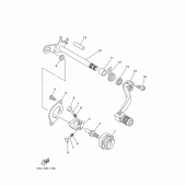 Схема вузла: Вал перемикання Yamaha YZ250 YZ250F