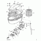 Схема узла: Впускная система Yamaha SZR660