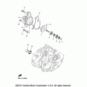Схема вузла: Водяний насос Yamaha YZ450F YZ450FX