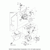 Схема вузла: Впускна система 1 Yamaha XVS1300 Stryker Bullet Cowl Cruiser